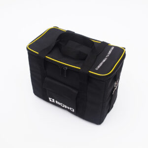 Bolso "EveryDay" Negro C/Vivo Amarillo + 4 Coolpack