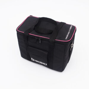 Bolso "EveryDay" Negro C/Vivo Rosa + 4 Coolpack